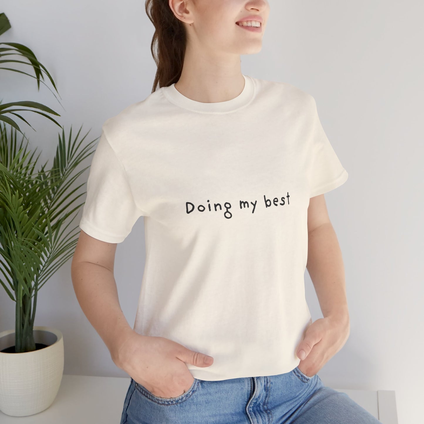 Doing My Best Jersey Short Sleeve Tee