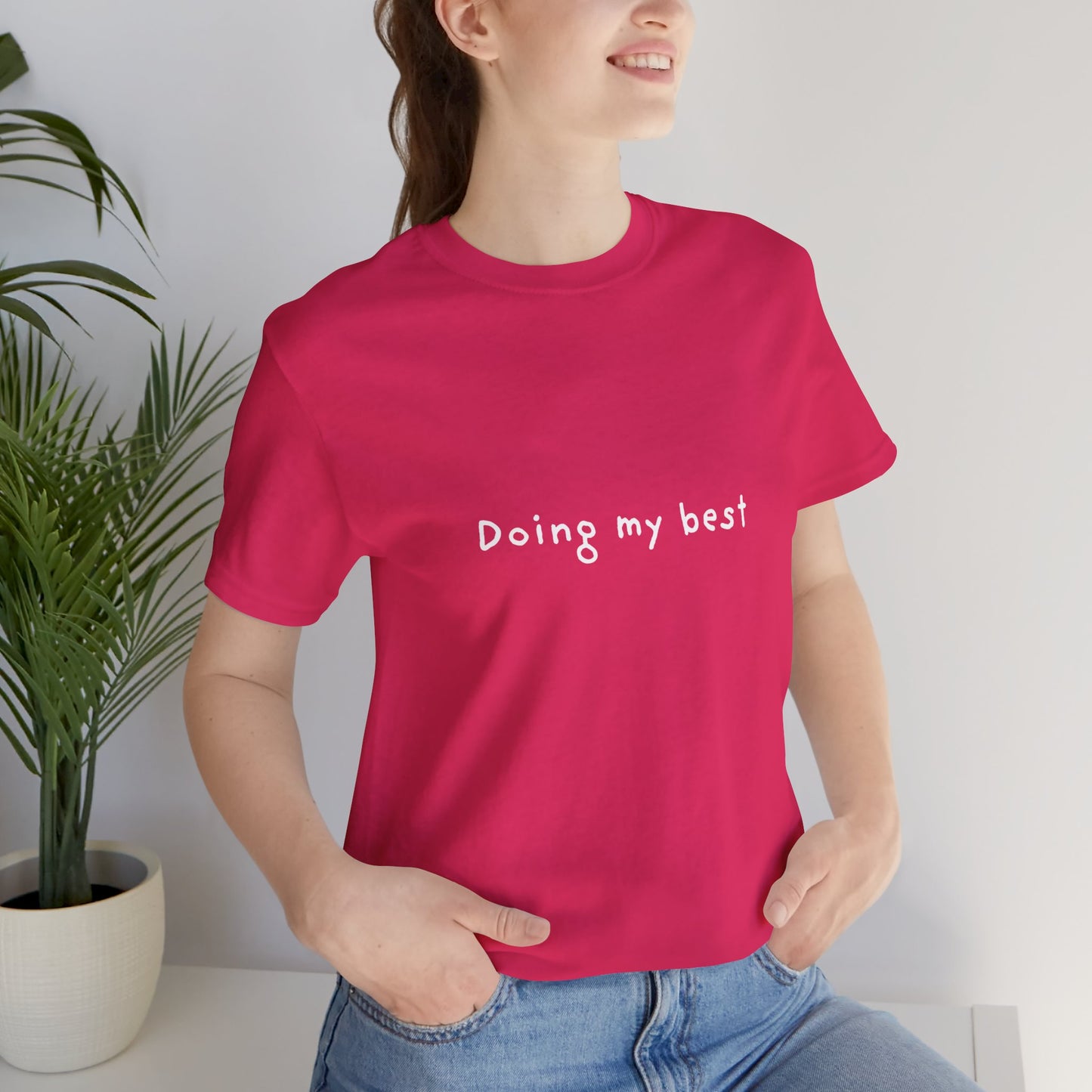 Doing My Best Jersey Short Sleeve Tee