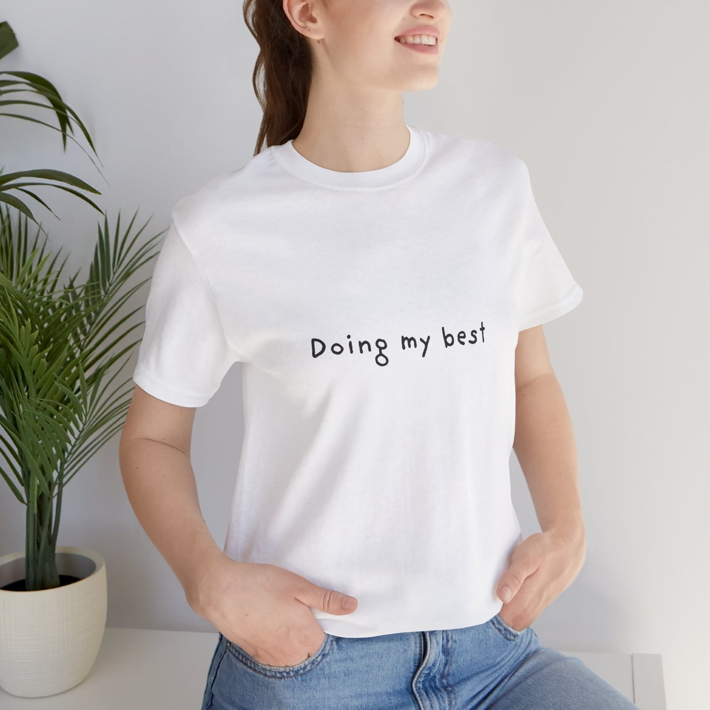 Doing My Best Jersey Short Sleeve Tee