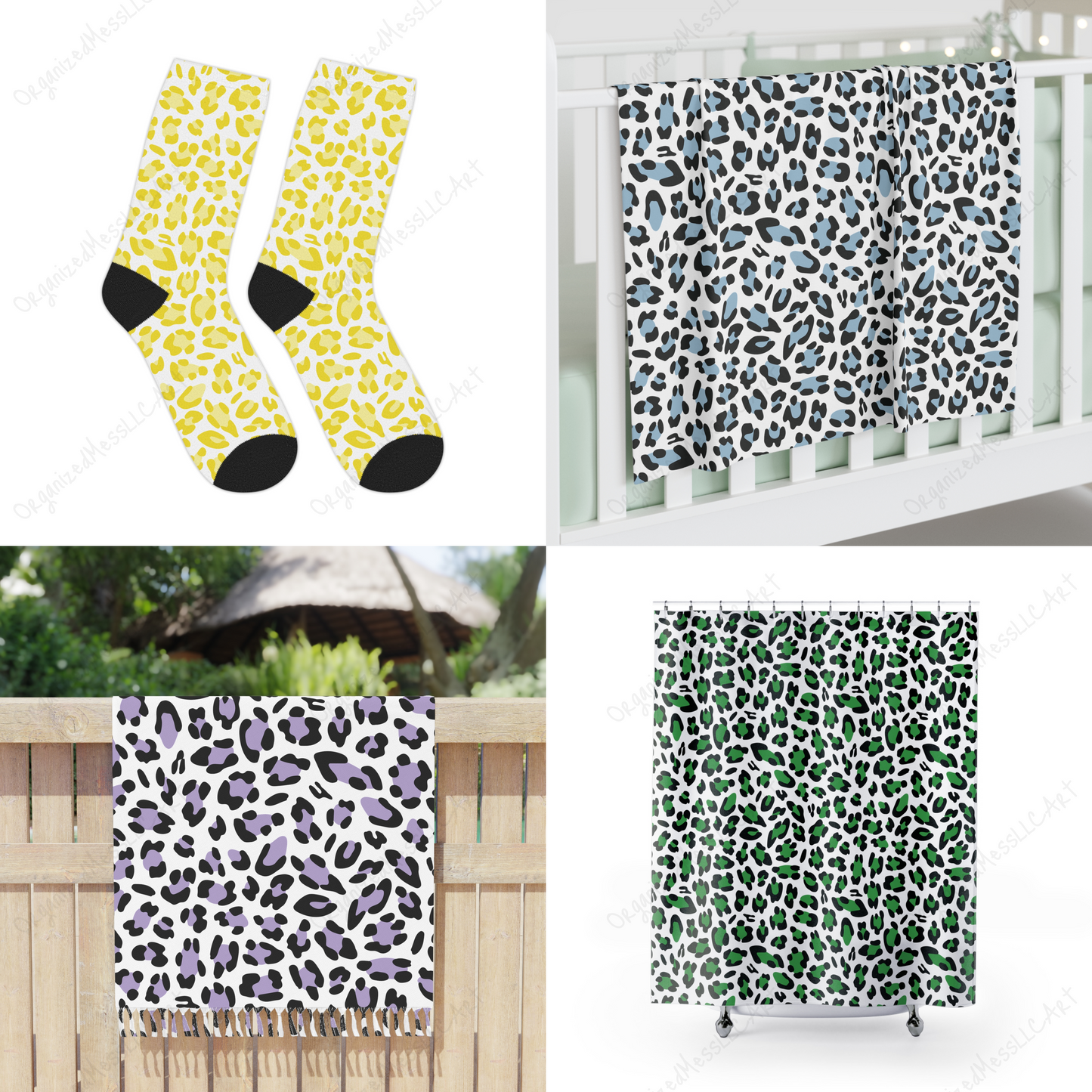 Leopard Pattern Bundle Pack Instant Digital Download High Resolution PNG Format Digital Illustration