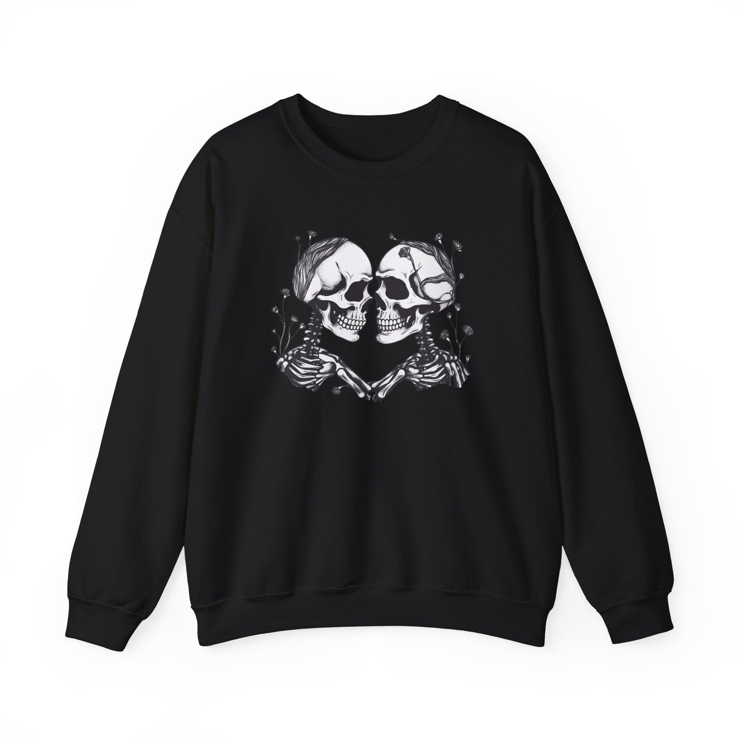 Kissing Skeletons Unisex Crewneck Sweatshirt