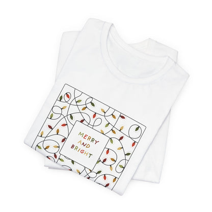 Merry And Bright Unisex Jersey Short Sleeve Tee