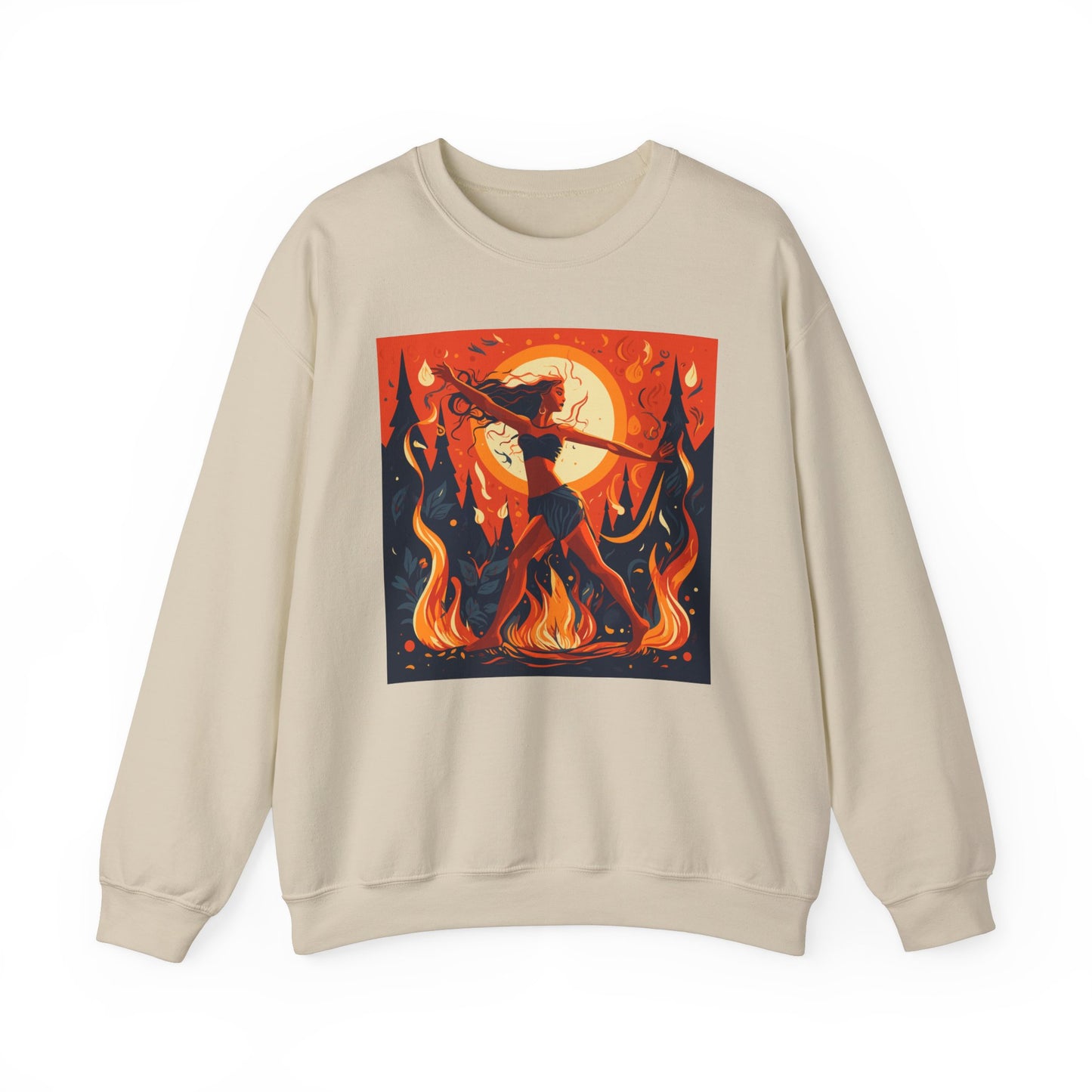 Dancing Around the Fire Unisex Crewneck Sweatshirt