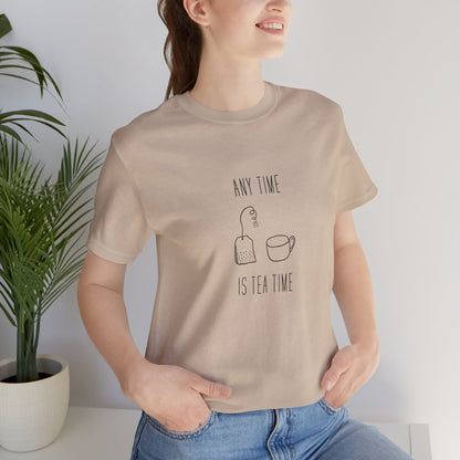 Any time Tea Time Unisex Jersey Short Sleeve Tee