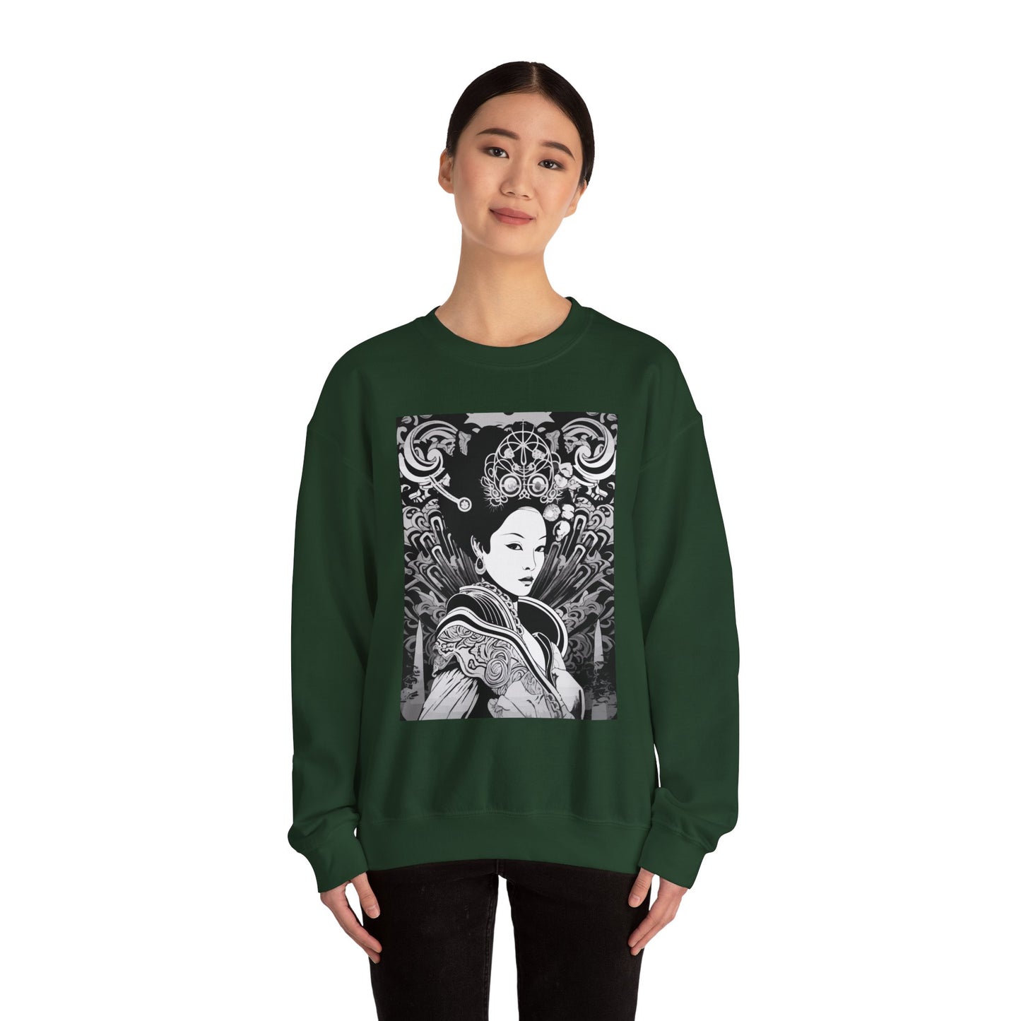 Japanese Girl Unisex Crewneck Sweatshirt