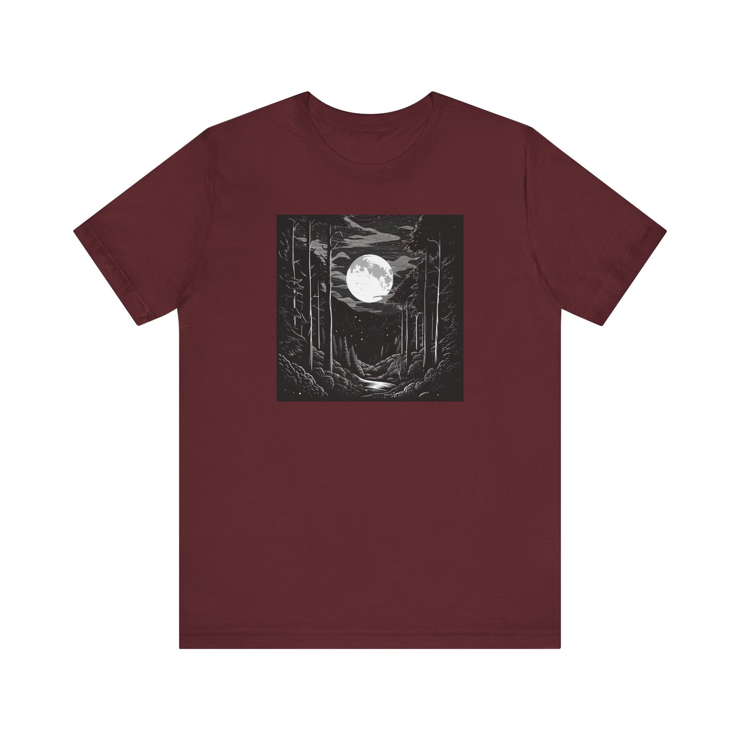 Mysterious Forest Forest Unisex Jersey Short Sleeve Tee