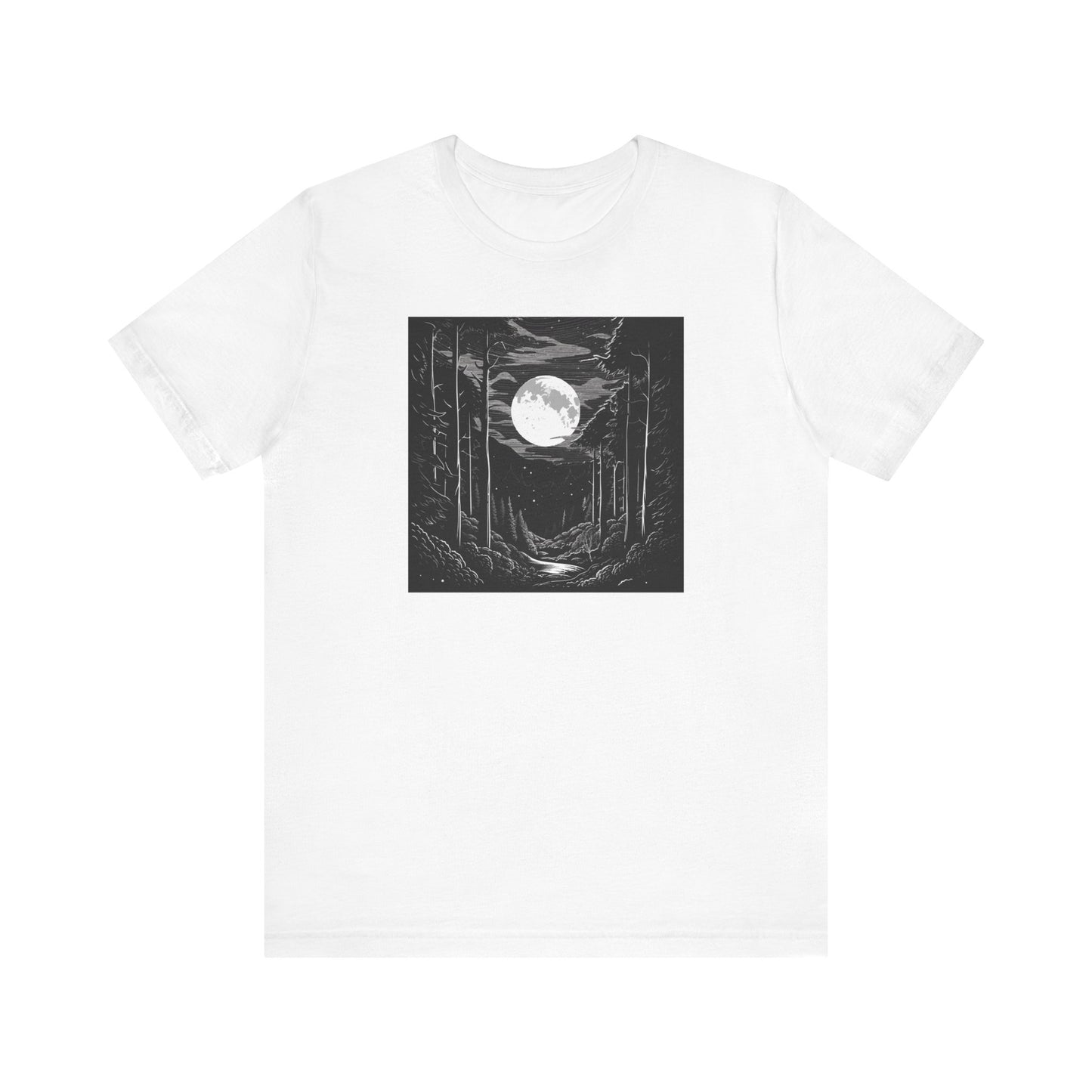 Mysterious Forest Forest Unisex Jersey Short Sleeve Tee