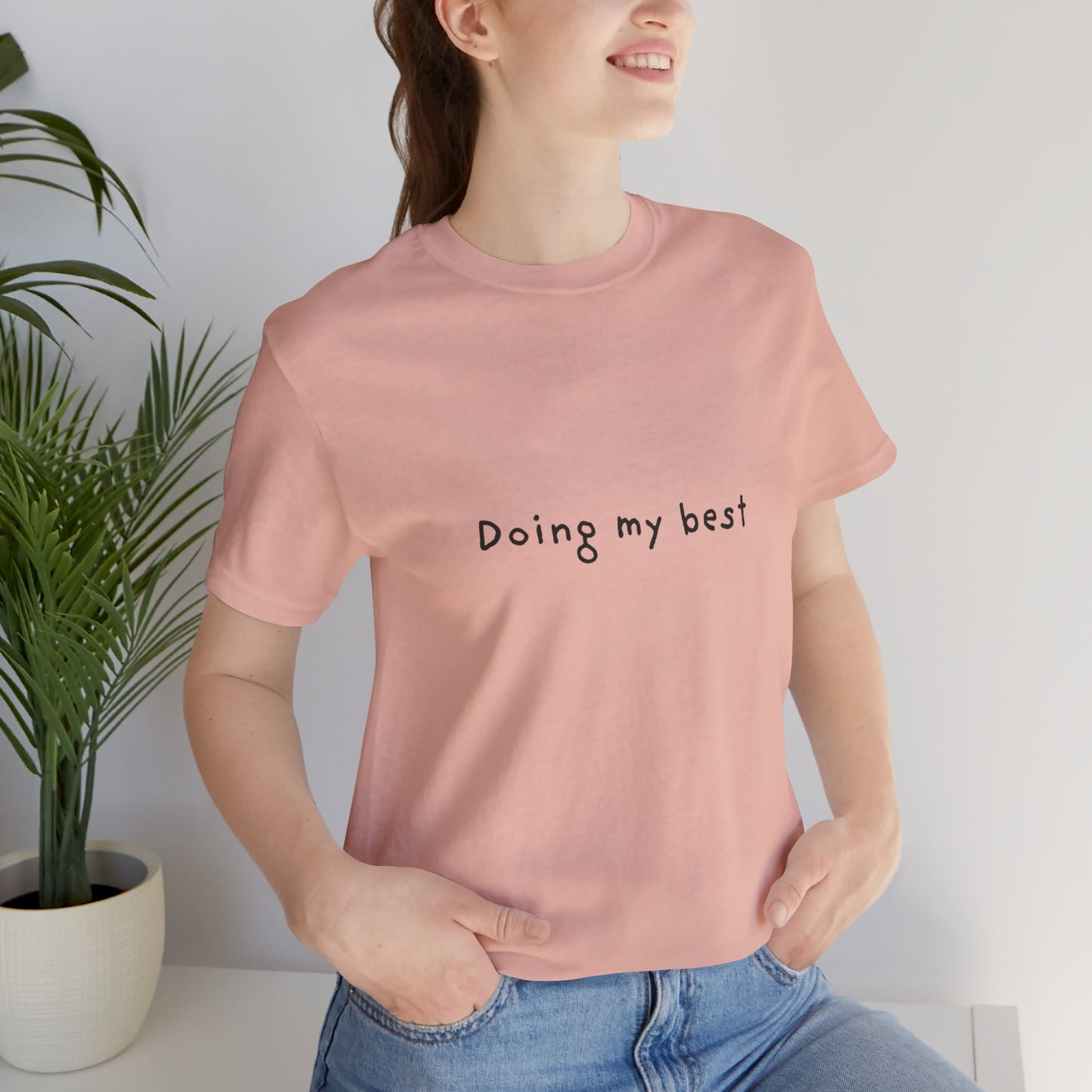 Doing My Best Jersey Short Sleeve Tee