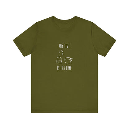 Any time Tea Time Unisex Jersey Short Sleeve Tee