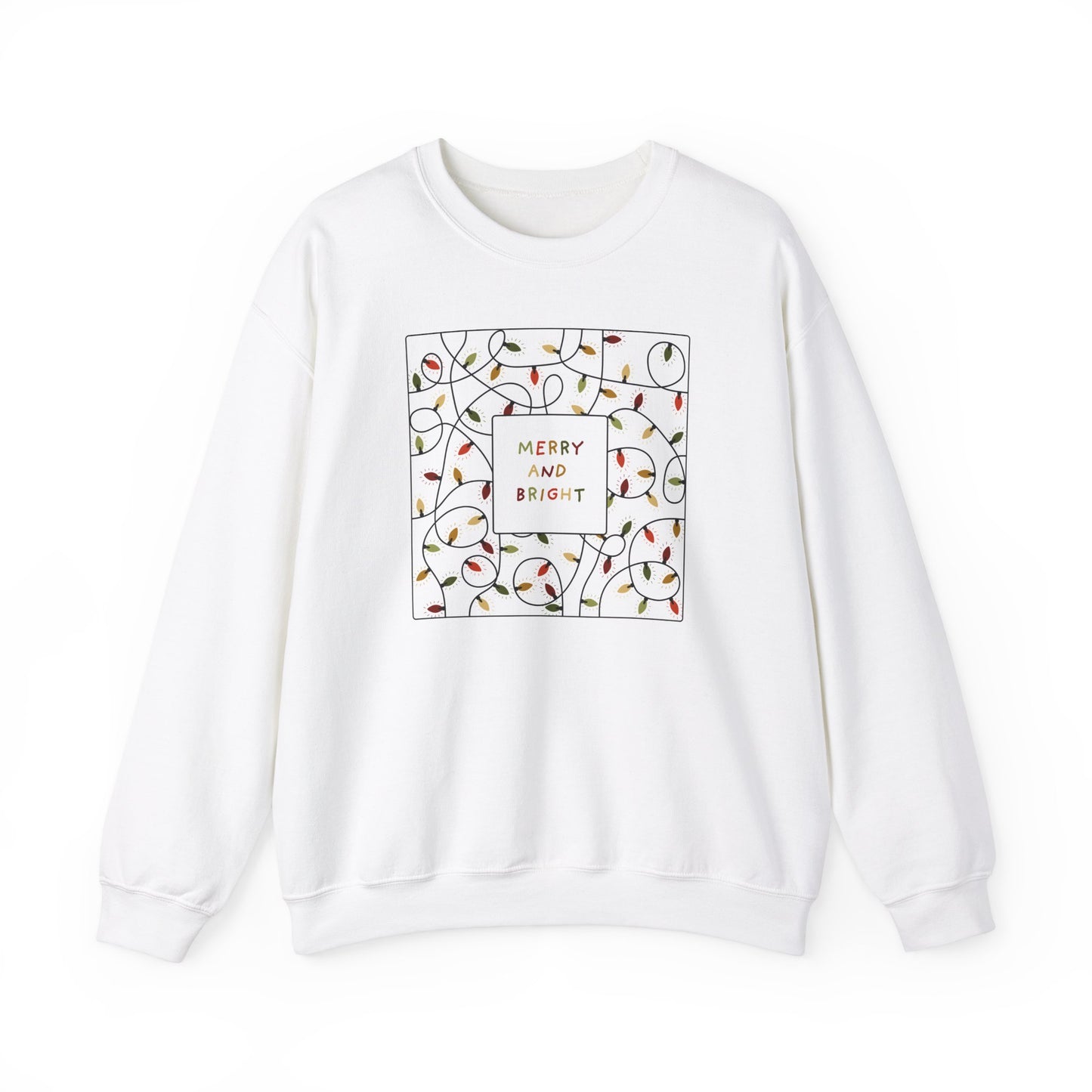 Merry And Bright Unisex Crewneck Sweatshirt