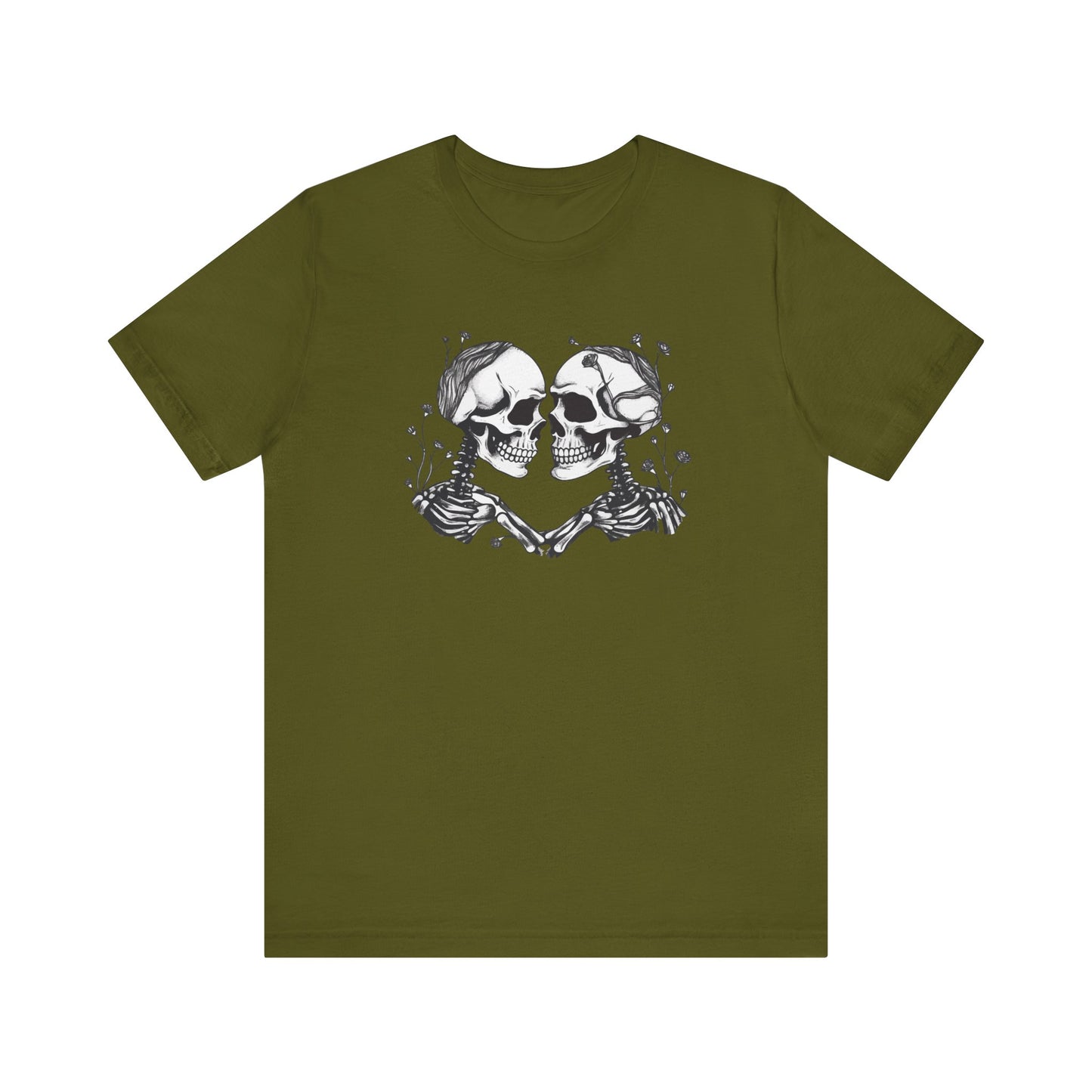 Kissing Skeletons Unisex Jersey Short Sleeve Tee