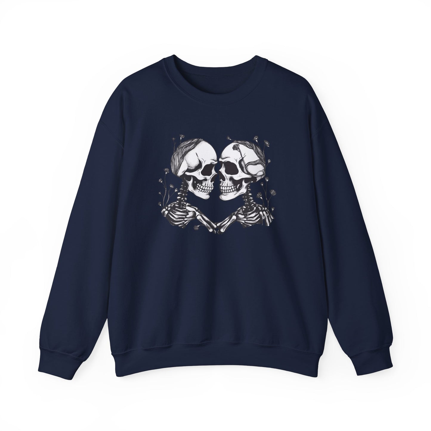 Kissing Skeletons Unisex Crewneck Sweatshirt