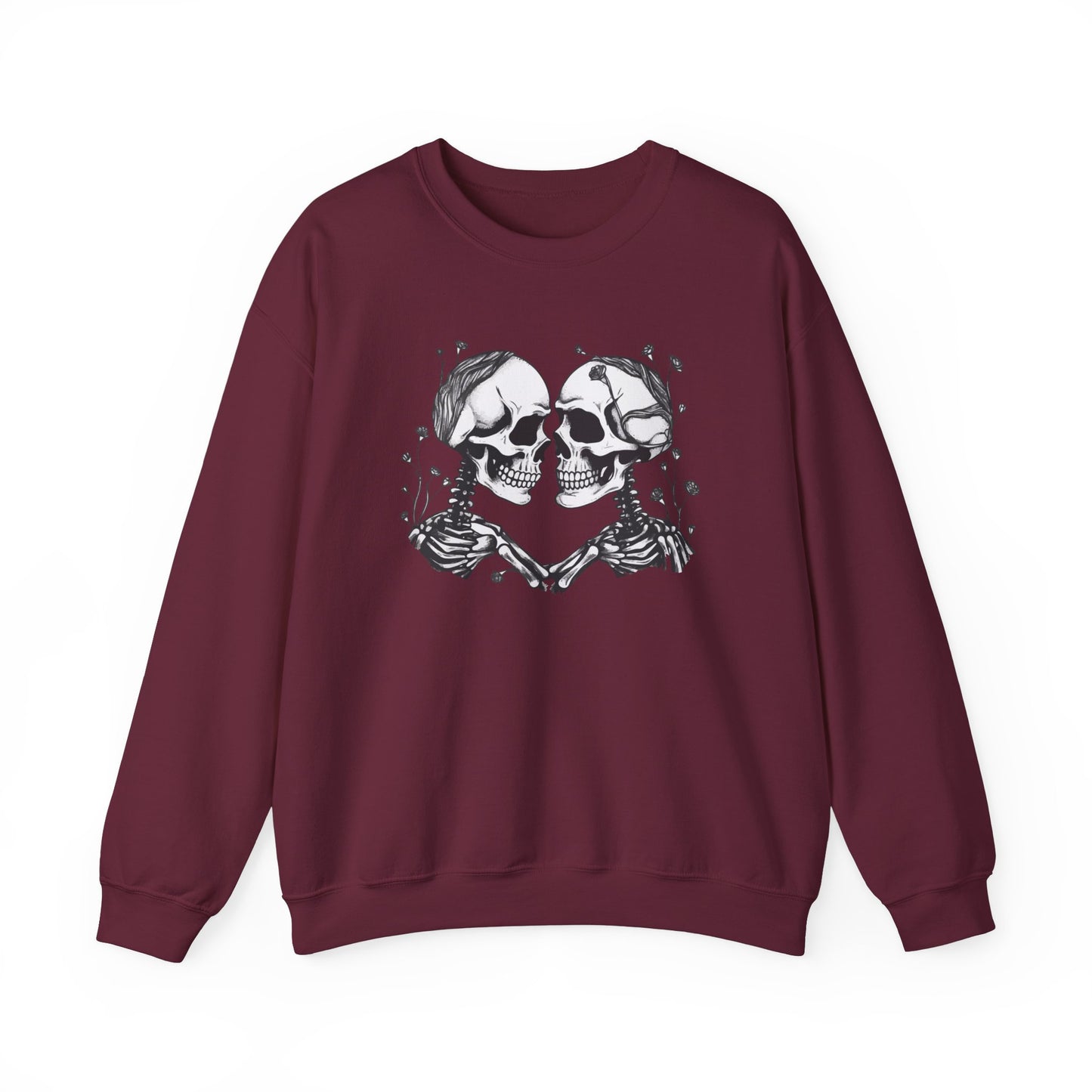 Kissing Skeletons Unisex Crewneck Sweatshirt