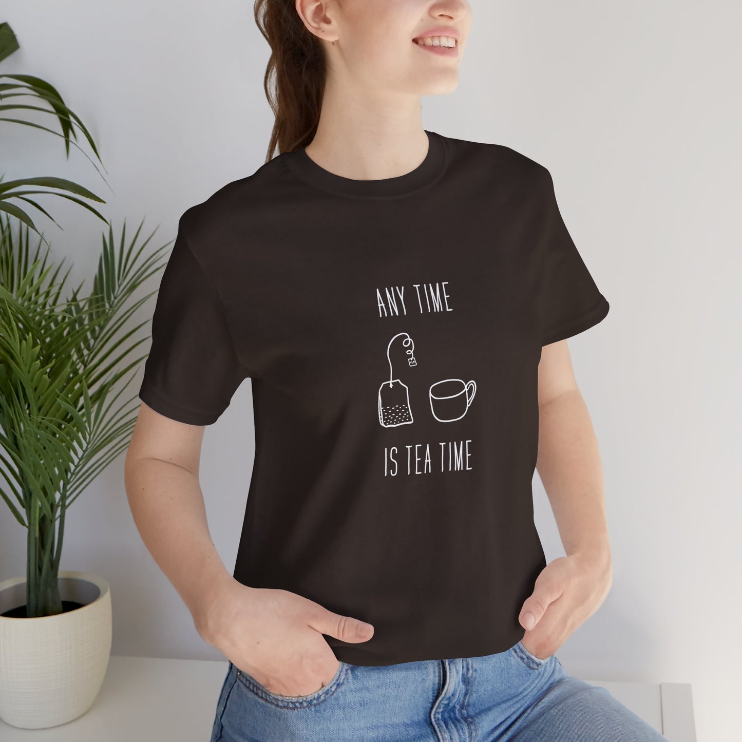 Any time Tea Time Unisex Jersey Short Sleeve Tee