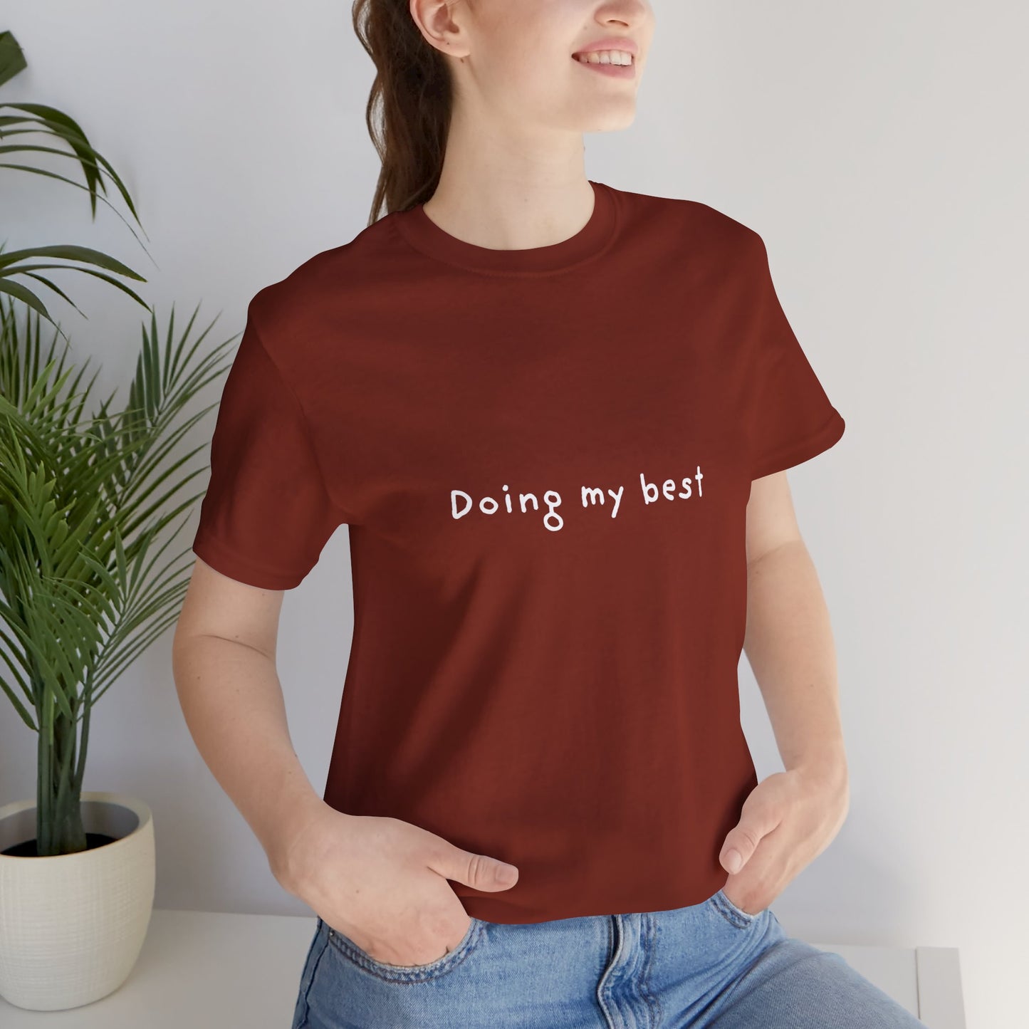 Doing My Best Jersey Short Sleeve Tee