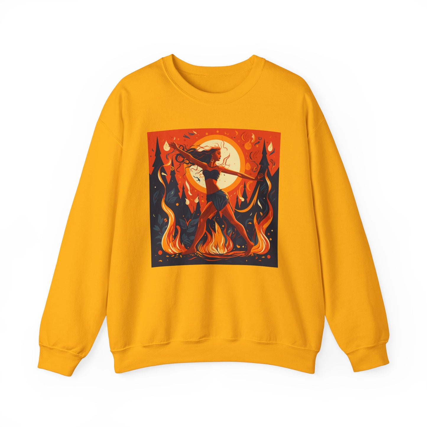 Dancing Around the Fire Unisex Crewneck Sweatshirt