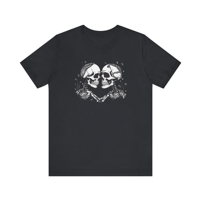 Kissing Skeletons Unisex Jersey Short Sleeve Tee