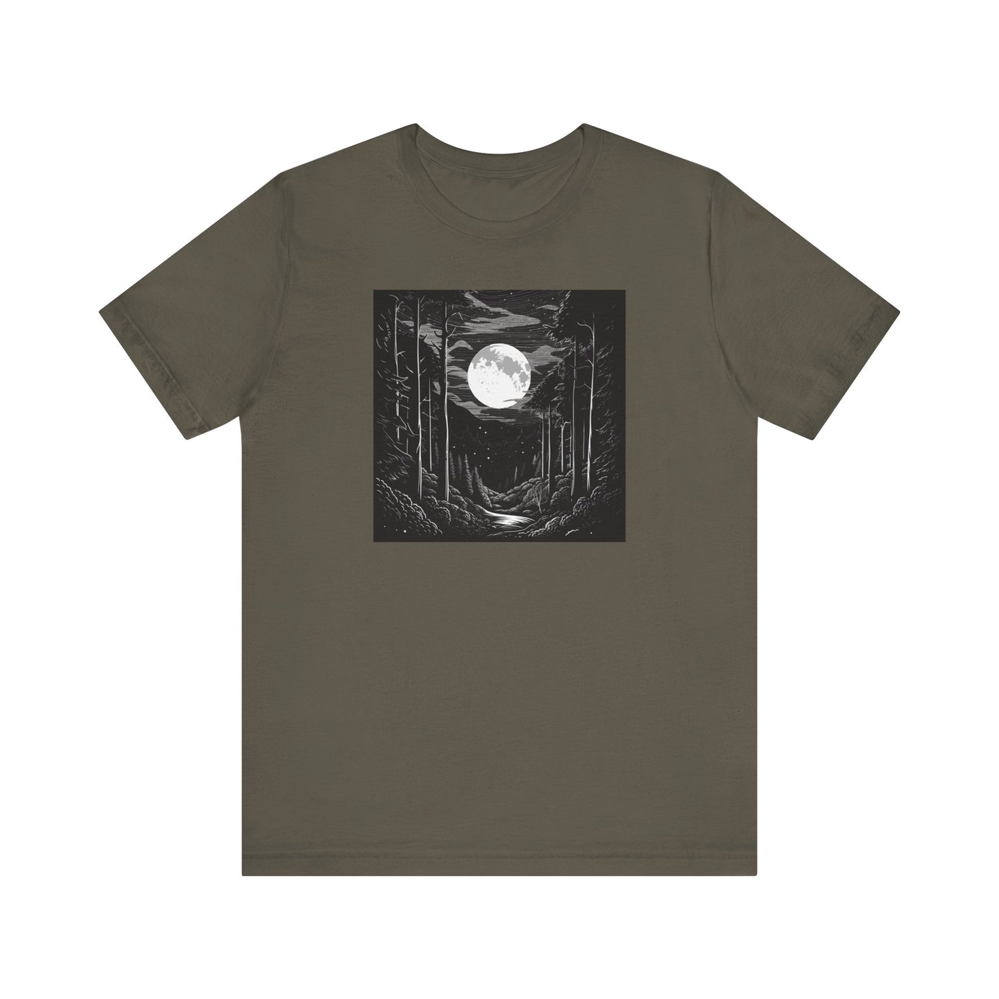 Mysterious Forest Forest Unisex Jersey Short Sleeve Tee