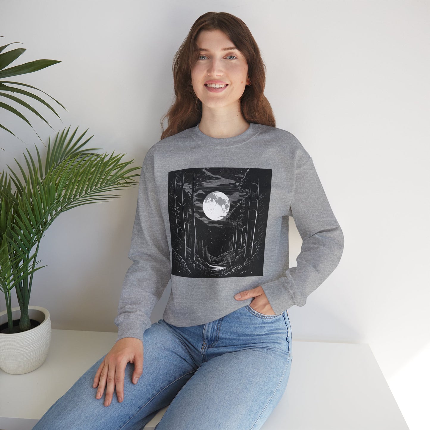 Mysterious Forest Unisex Crewneck Sweatshirt