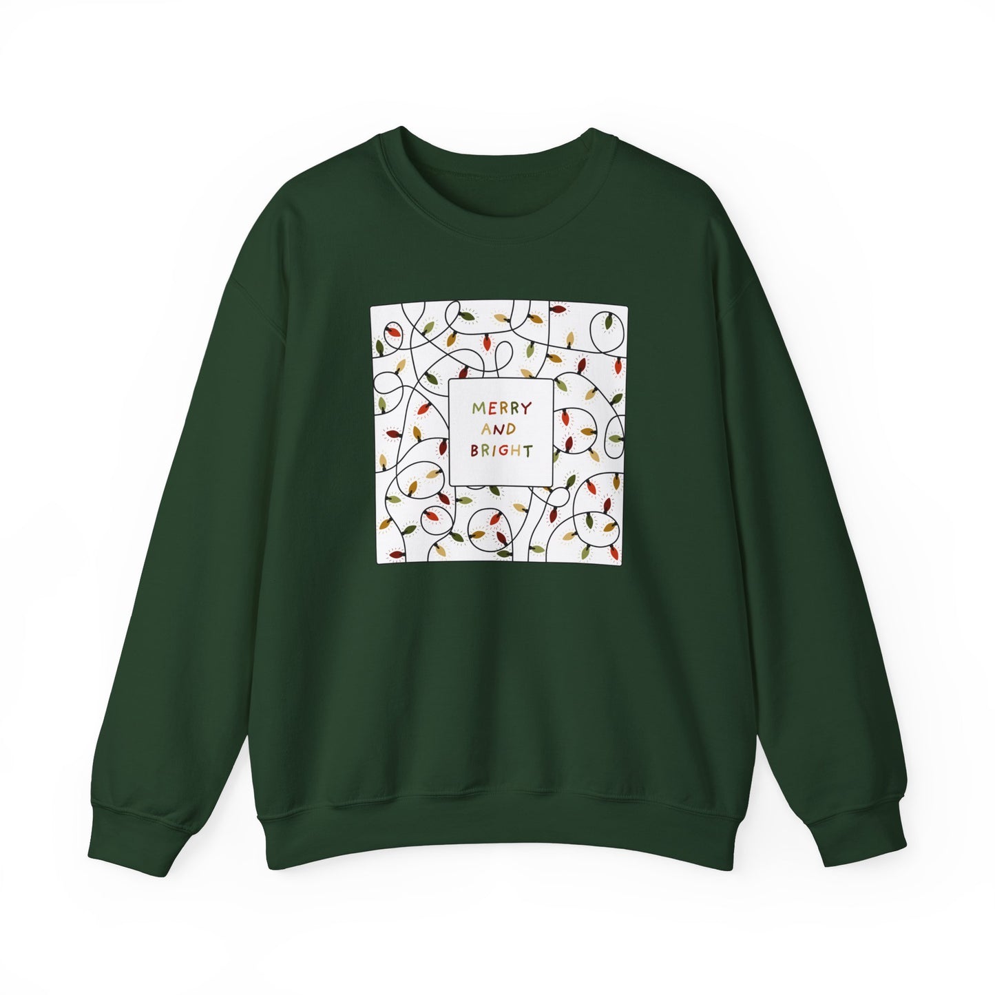 Merry And Bright Unisex Crewneck Sweatshirt