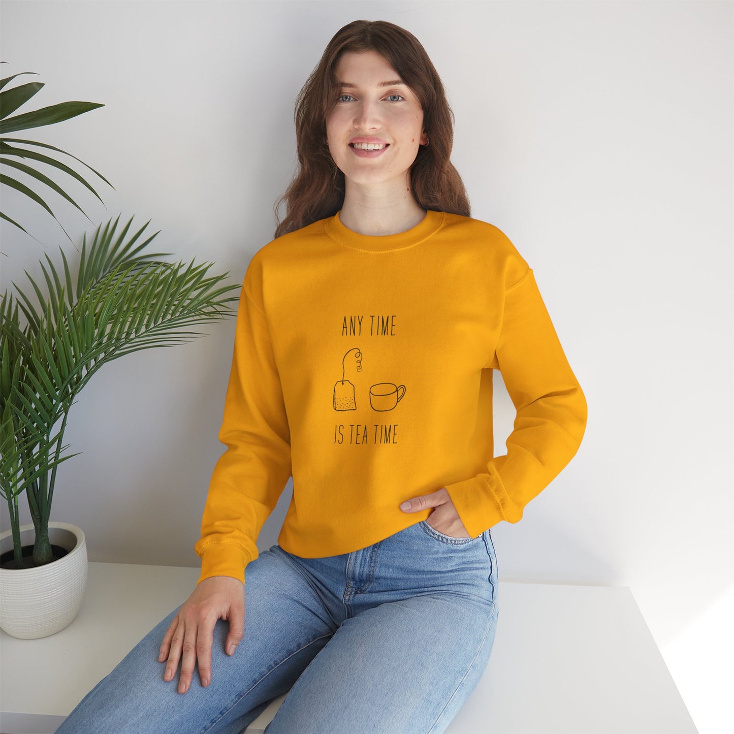 Any Time Tea Time Unisex Crewneck Sweatshirt