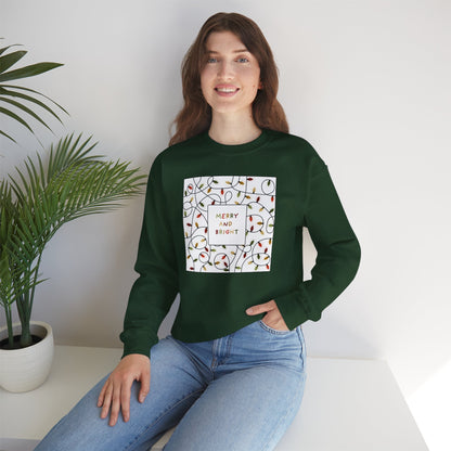 Merry And Bright Unisex Crewneck Sweatshirt