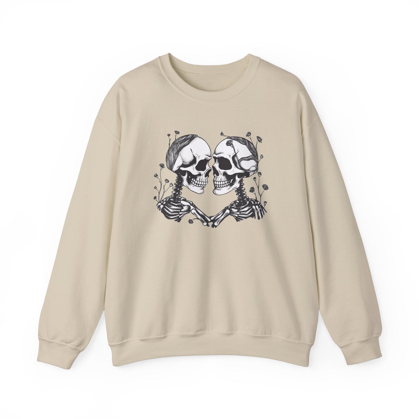 Kissing Skeletons Unisex Crewneck Sweatshirt