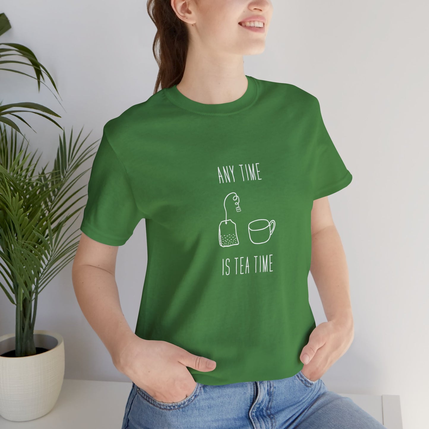 Any time Tea Time Unisex Jersey Short Sleeve Tee