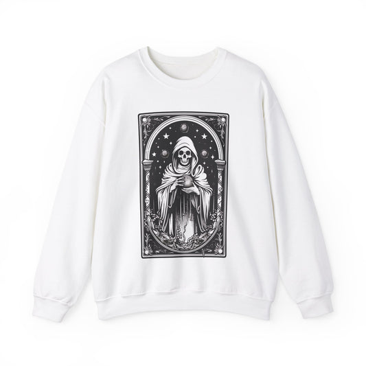 Death Tarot Card Unisex Crewneck Sweatshirt