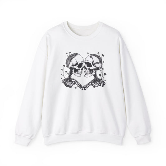 Kissing Skeletons Unisex Crewneck Sweatshirt