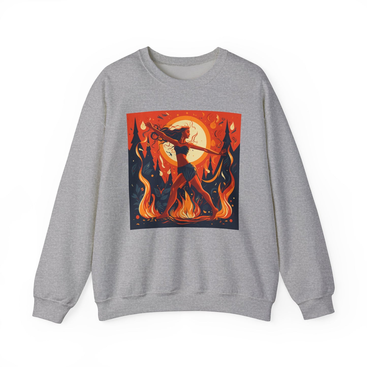 Dancing Around the Fire Unisex Crewneck Sweatshirt