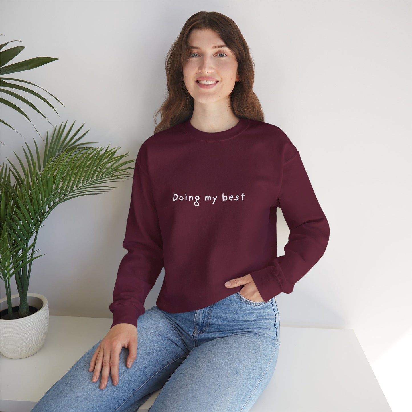 Doing My Best Unisex Crewneck Sweatshirt