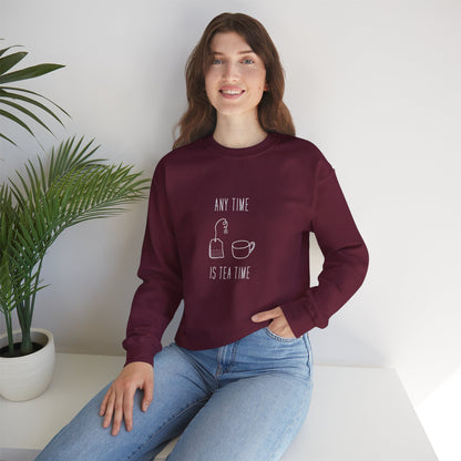 Any Time Tea Time Unisex Crewneck Sweatshirt