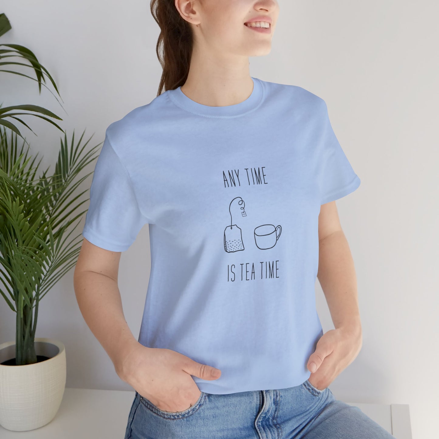 Any time Tea Time Unisex Jersey Short Sleeve Tee