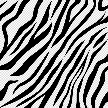 Zebra Pattern Instant Digital Download High Resolution PNG Format Digital Illustration