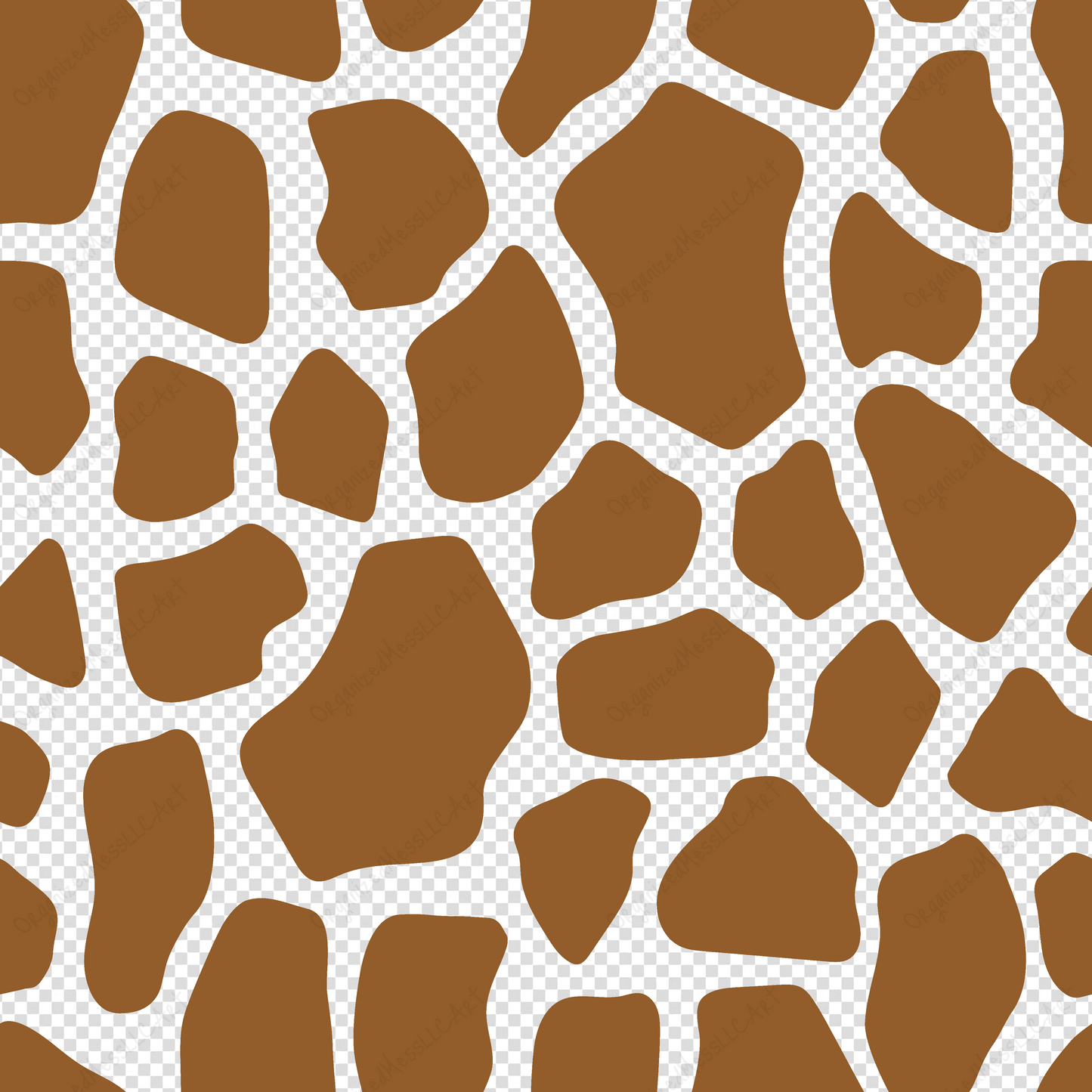 Giraffe pattern instant digital download high resolution PNG format digital illustration