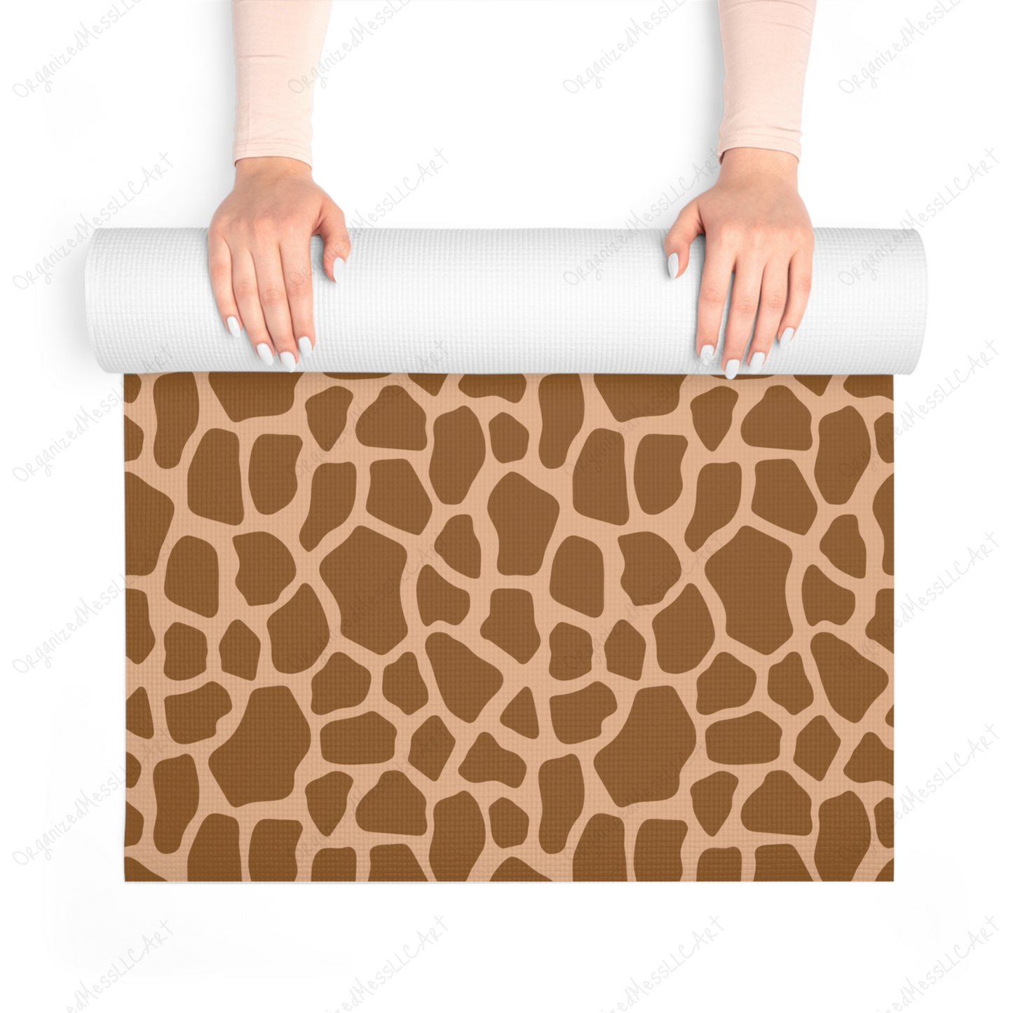 Giraffe pattern instant digital download high resolution PNG format digital illustration