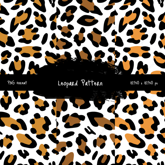 Leopard Pattern Instant Digital Download High Resolution PNG Format Digital Illustration