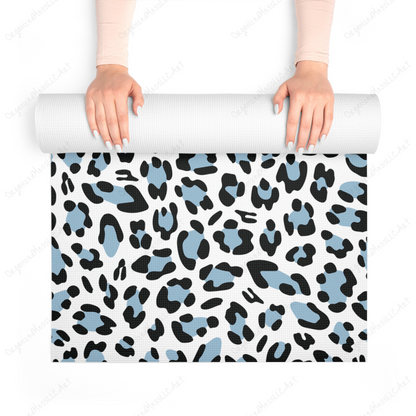 Blue Leopard Pattern Instant Digital Download High Resolution PNG Format Digital Illustration