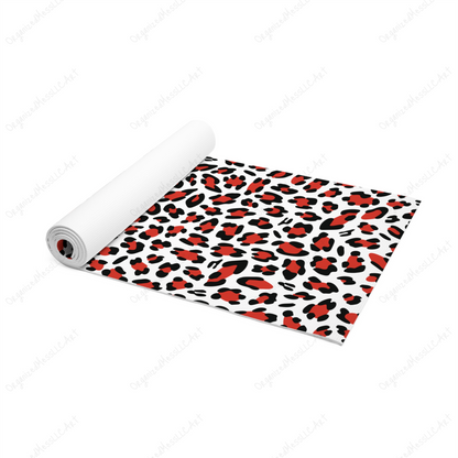Red Leopard Pattern Instant Digital Download High Resolution PNG Format Digital Illustration