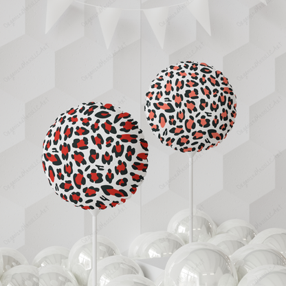 Red Leopard Pattern Instant Digital Download High Resolution PNG Format Digital Illustration