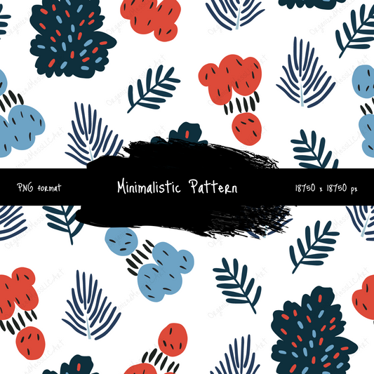 Minimalistic Pattern Instant Digital Download High Resolution PNG Format Digital Illustration