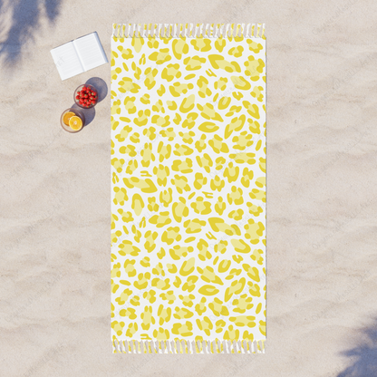 Yellow Leopard Pattern Instant Digital Download High Resolution PNG Format Digital Illustration