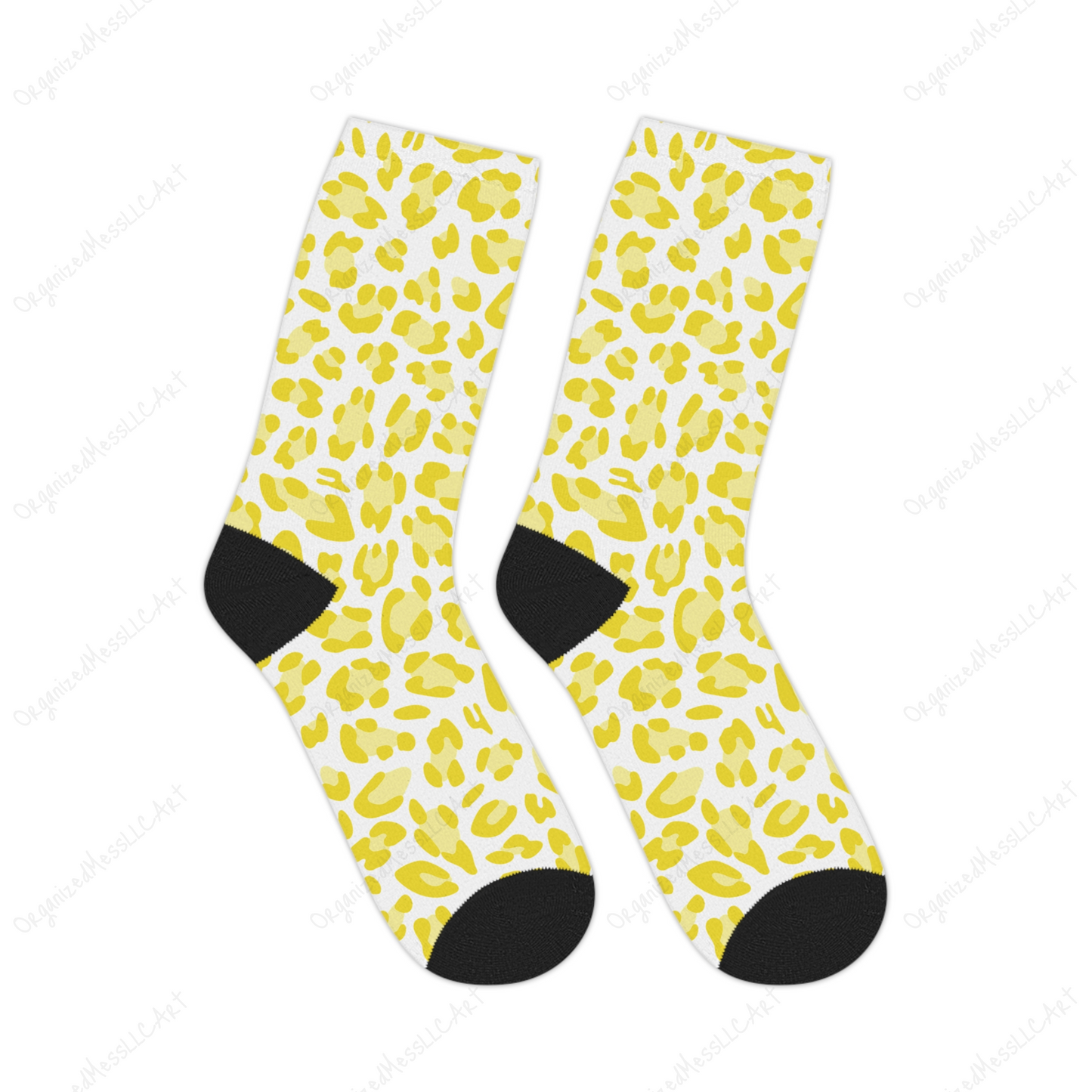 Yellow Leopard Pattern Instant Digital Download High Resolution PNG Format Digital Illustration