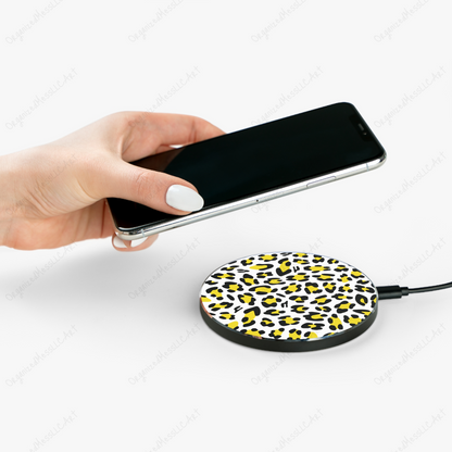 Yellow Leopard Pattern Instant Digital Download High Resolution PNG Format Digital Illustration