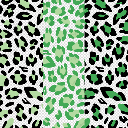 Green Leopard Pattern Instant Digital Download High Resolution PNG Format Digital Illustration