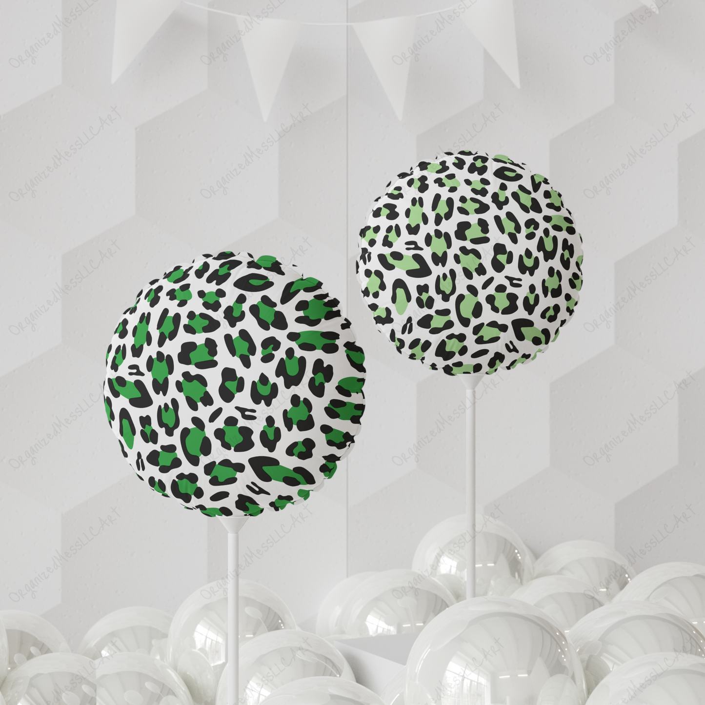 Green Leopard Pattern Instant Digital Download High Resolution PNG Format Digital Illustration