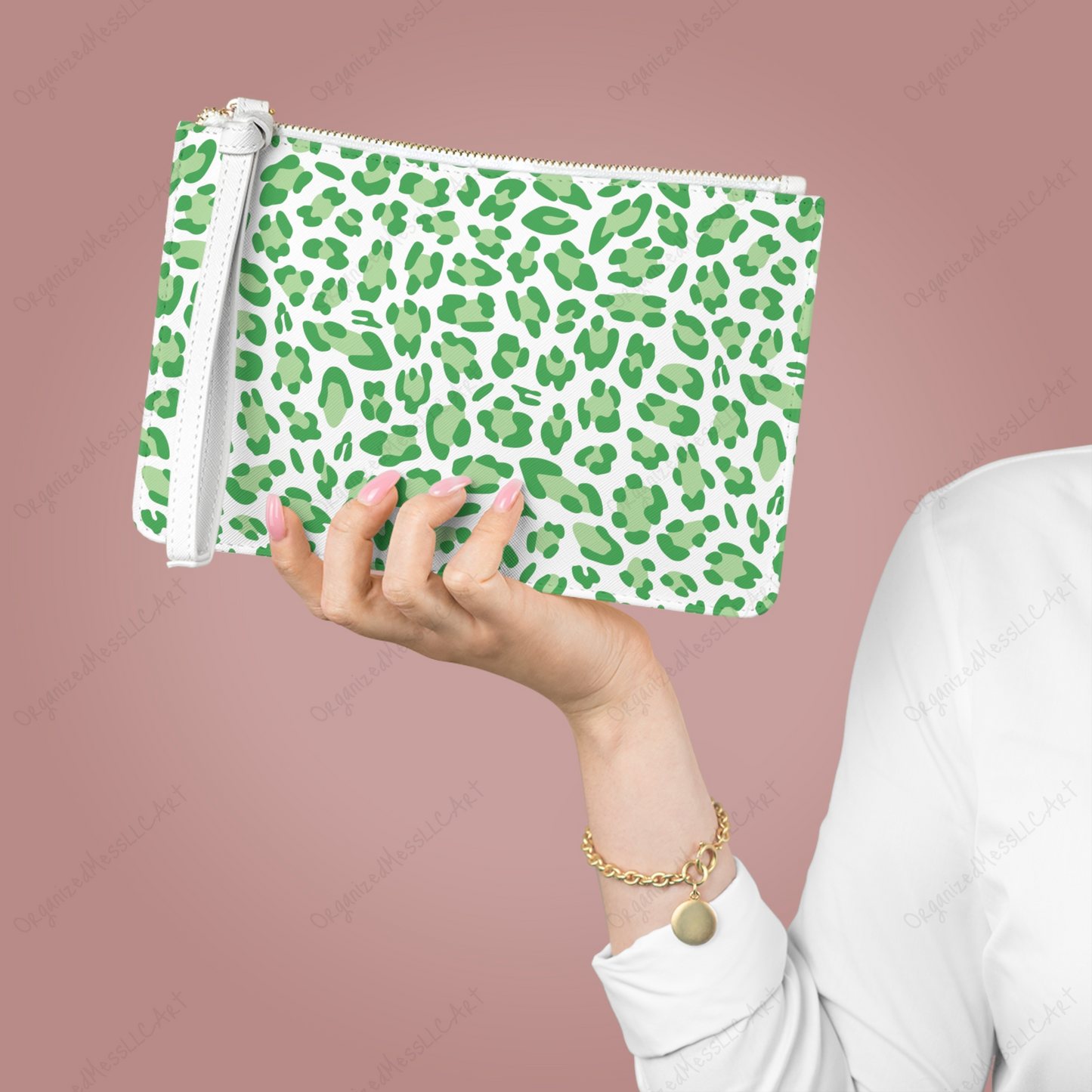 Green Leopard Pattern Instant Digital Download High Resolution PNG Format Digital Illustration