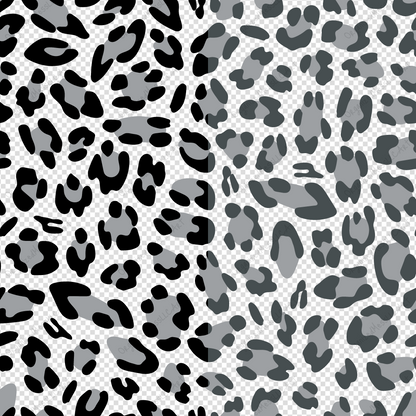 Grey Leopard Pattern Instant Digital Download High Resolution PNG Format Digital Illustration