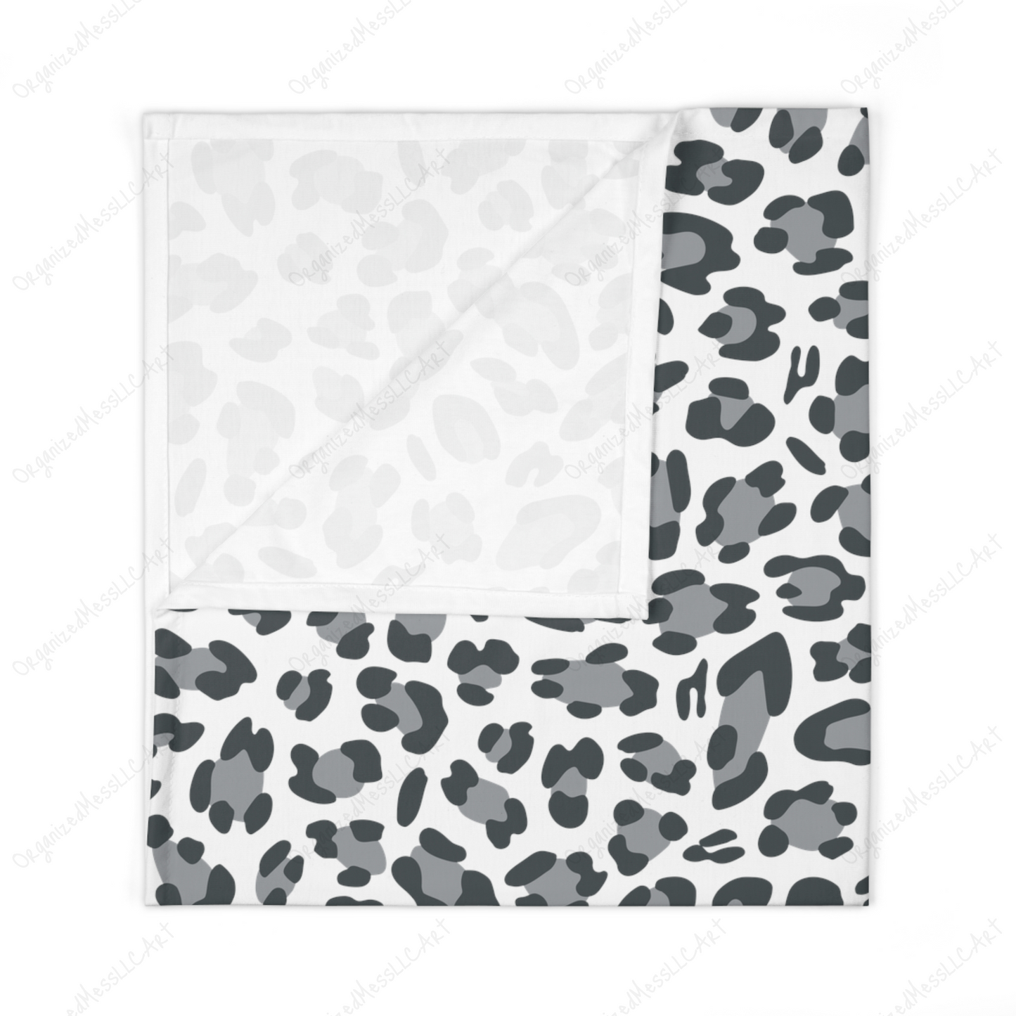 Grey Leopard Pattern Instant Digital Download High Resolution PNG Format Digital Illustration